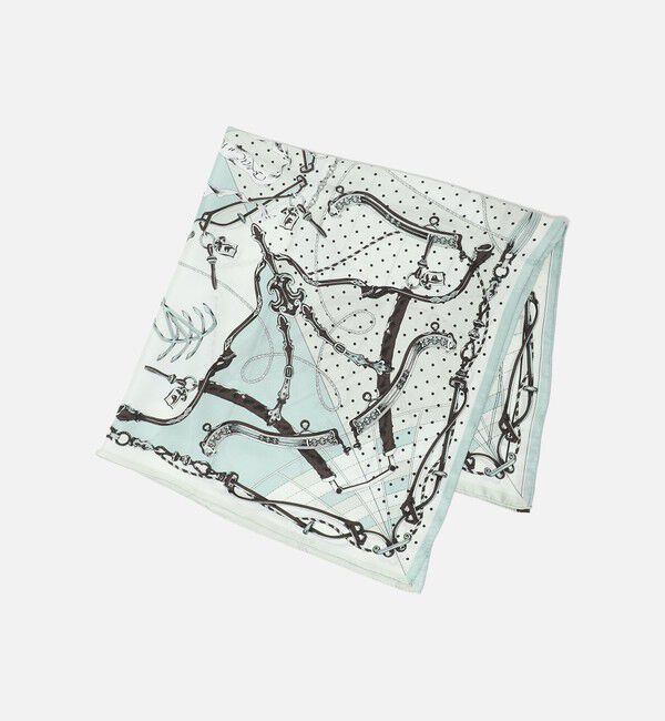 UNITED ARROWS「＜manipuri＞SILK 88&times;88 スカーフ 26SS」|バンダナ・スカーフ|LT.GRAY