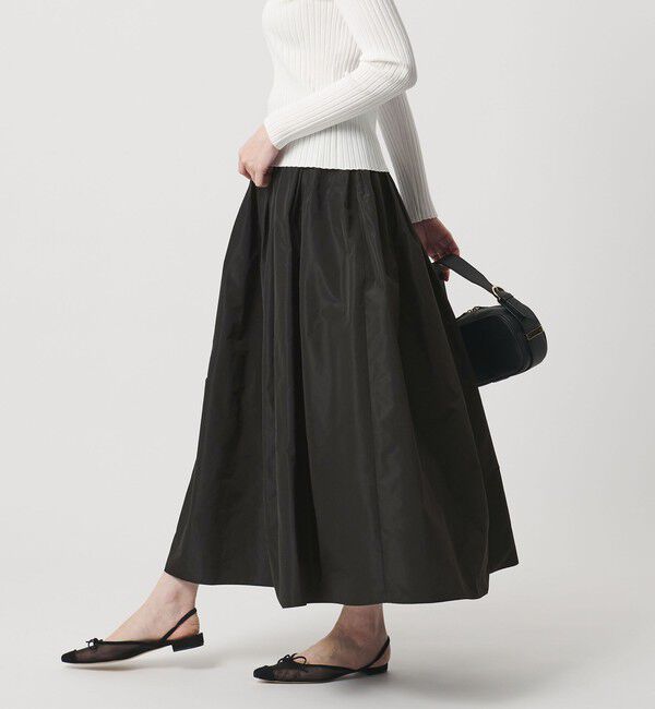 UNITED ARROWS「タフタ ボリューム ギャザースカート」|スカート|