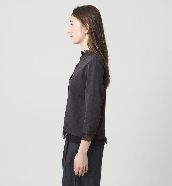 UNITED ARROWS「４WAY チュール フリル カーディガン」|カーディガン|