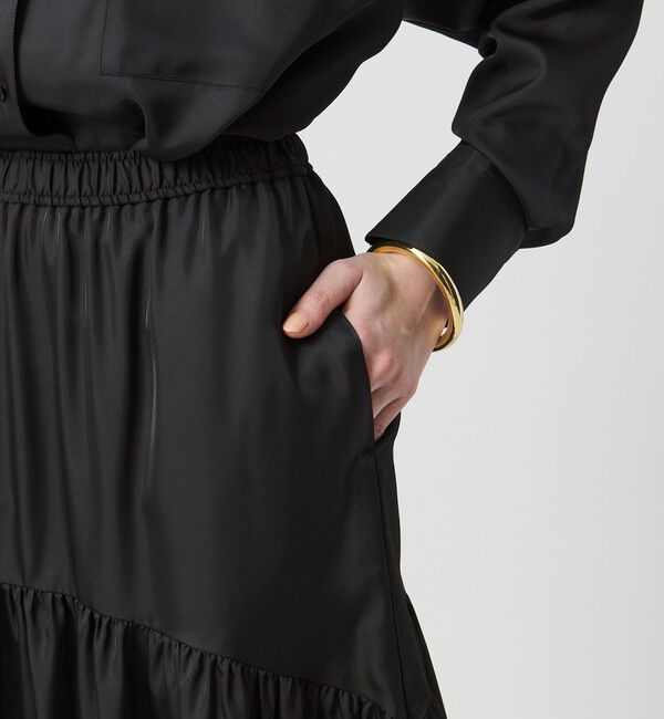 UNITED ARROWS「シルクライク ティアード スカート」|スカート|