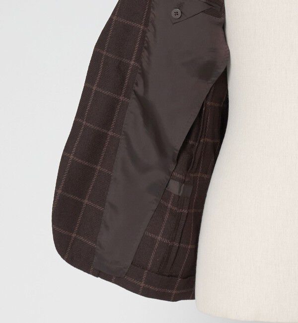 UNITED ARROWS「ブークレ ウィンドウペン シングル 3ボタン テーラードジャケット CーMODEL」|テーラードジャケット|