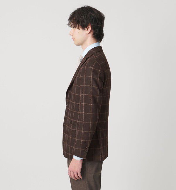 UNITED ARROWS「ブークレ ウィンドウペン シングル 3ボタン テーラードジャケット CーMODEL」|テーラードジャケット|