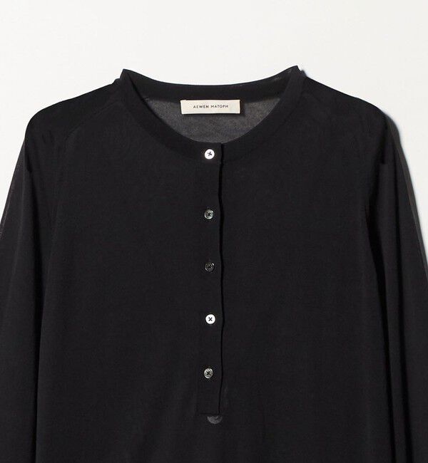 AEWEN MATOPH「＜AEWEN MATOPH＞シアーヘンリーネックニット - ウォッシャブル ‐」|ニット・セーター|