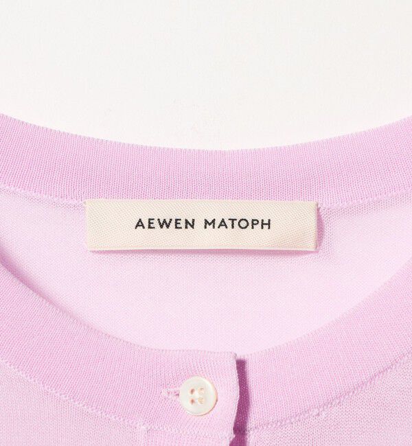 AEWEN MATOPH「＜AEWEN MATOPH＞シアーヘンリーネックニット - ウォッシャブル ‐」|ニット・セーター|
