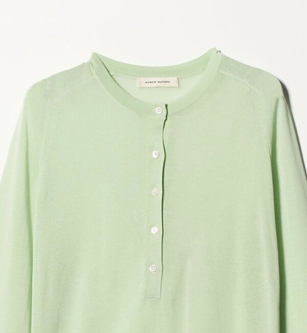 AEWEN MATOPH「＜AEWEN MATOPH＞シアーヘンリーネックニット - ウォッシャブル ‐」|ニット・セーター|