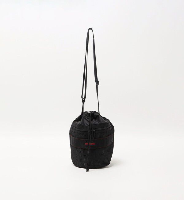 UNITED ARROWS green label relaxing「【別注】＜BRIEFING＞GLR リップストップ ドローストリング ショルダーバッグ」|ショルダー・メッセンジャー|BLACK