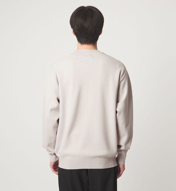 UNITED ARROWS green label relaxing「コットン シルク ミラノリブ クルーネック ニット」|ニット・セーター|