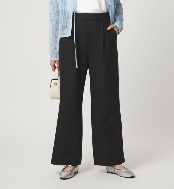 UNITED ARROWS green label relaxing「【WEB限定】［size SHORT/TALLあり］オルマイ ワイド パンツ」|その他|BLACK