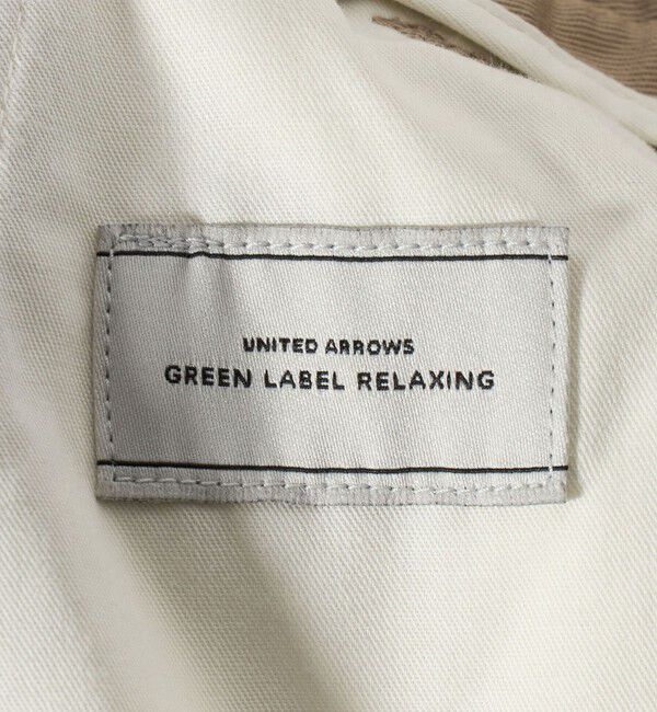 UNITED ARROWS green label relaxing「コットン ポリウレタン 1アウトプリーツ チノパンツ スラックス」|スラックス|