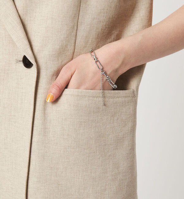 UNITED ARROWS green label relaxing「ラスティック ツイル ジレ マシンウォッシャブル ストレッチ UVカット 吸水速乾」|ベスト・ジレ|