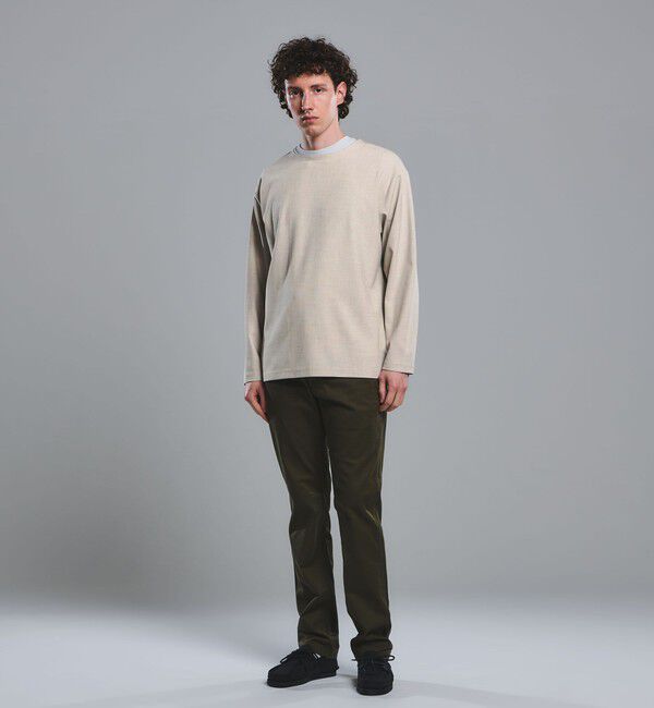 UNITED ARROWS green label relaxing「KIVANC ノーカラー 長袖 Tシャツ」|Tシャツ・カットソー|