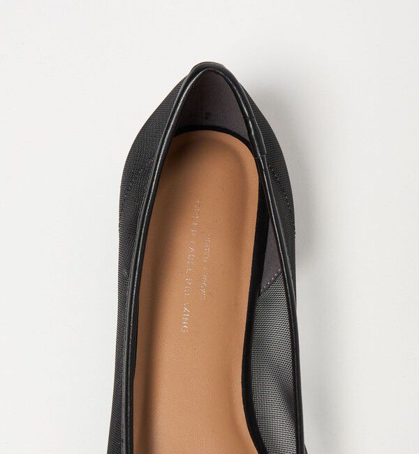 UNITED ARROWS green label relaxing「ポインテッド チュール フラットシューズ」|パンプス|