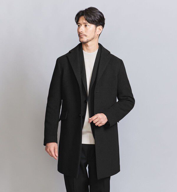 BEAUTY&YOUTH UNITED ARROWS「【WEB限定 WARDROBE SMART】PE メルトン チェスターコート」|チェスターコート|