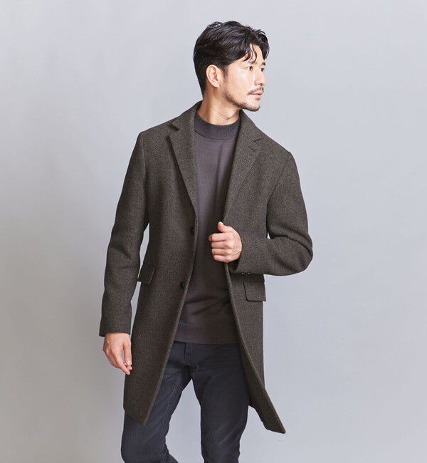 BEAUTY&YOUTH UNITED ARROWS「【WEB限定 WARDROBE SMART】PE メルトン チェスターコート」|チェスターコート|