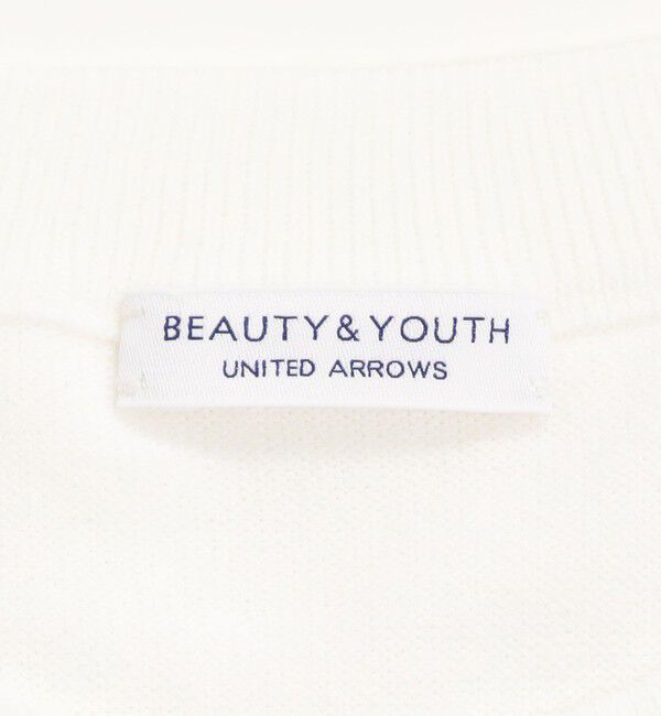 BEAUTY&YOUTH UNITED ARROWS「【WEB限定 WARDROBE SMART】マシーンウォッシュ 1ポケット ニット Tシャツ【抗菌・防臭】」|ニット・セーター|