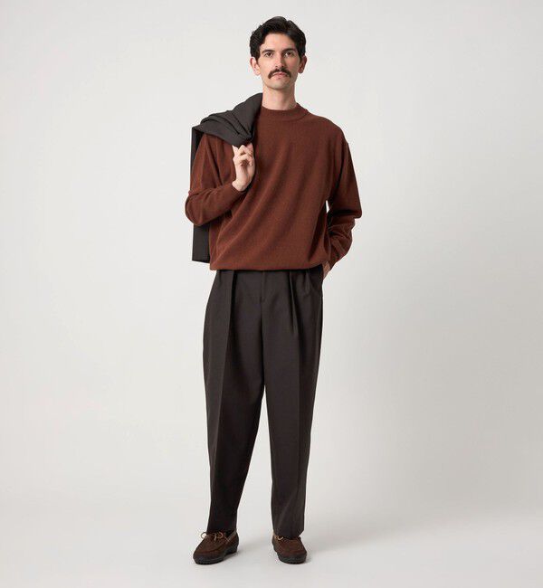 Steven Alan＞ ウール オックスフォード イン ツープリーツ ドレス