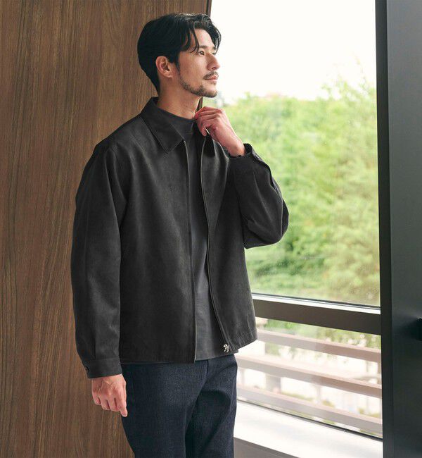 BEAUTY&YOUTH UNITED ARROWS「【WEB限定 WARDROBE SMART】スエードライク ジップ ブルゾン」|ブルゾン・スタジャン|
