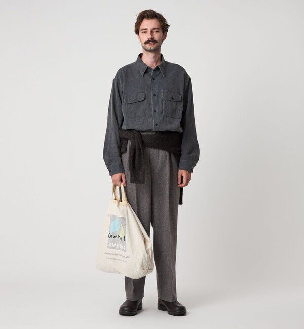 Steven Alan＞ クッキークロス インツープリーツ ドレス トラウザーズ