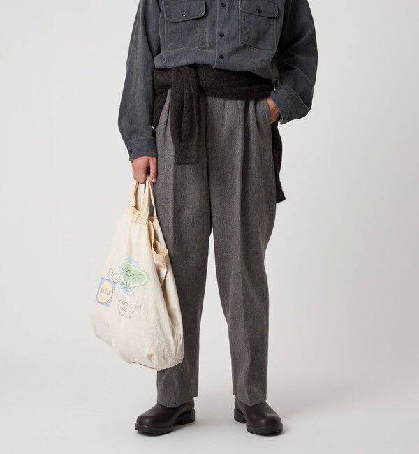 Steven Alan＞ クッキークロス インツープリーツ ドレス トラウザーズ