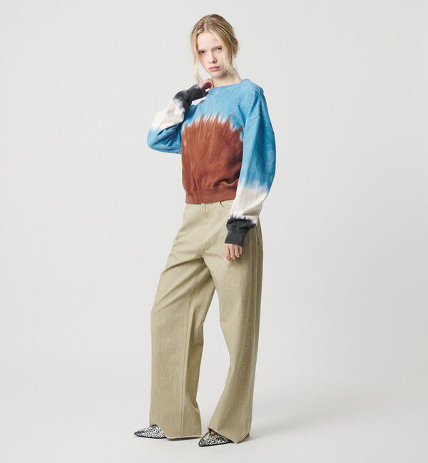ATTISESSION「＜ATTISESSION＞タイダイ スウェット トップス」|スウェット・ジャージ|DK.BROWN