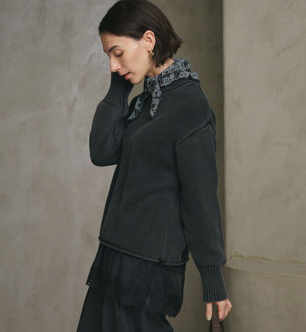 BEAUTY&YOUTH UNITED ARROWS「フェード クルーネックニットプルオーバー」|ニット・セーター|