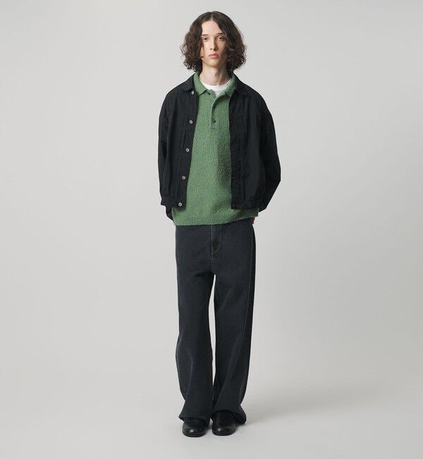 MONKEY TIME「オーバーダイ デニム バギー パンツ シーズナル」|チノ|