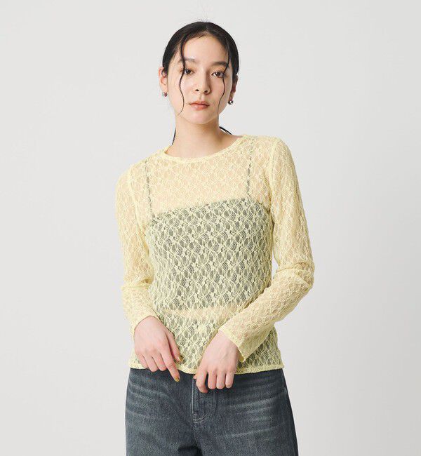 BEAUTY&YOUTH UNITED ARROWS「フラワーレース プルオーバー」|Tシャツ・カットソー|