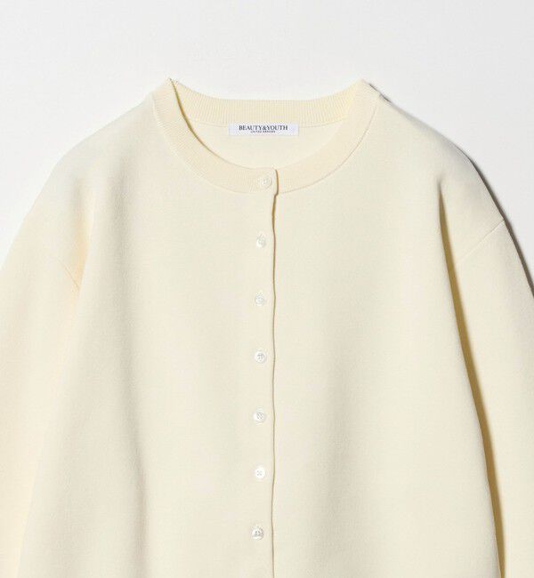 BEAUTY&YOUTH UNITED ARROWS「コットンブレンド コンパクトクルーネック カーディガン ウォッシャブル」|カーディガン|