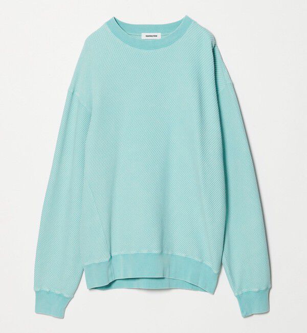 MONKEY TIME「ウォッシュド ワッフル クルーネック」|Tシャツ・カットソー|