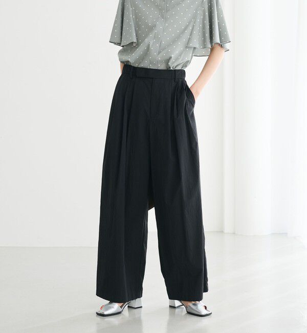 BEAUTY&YOUTH UNITED ARROWS「ナイロンコットン ワイドタックパンツ ウォッシャブル」|その他|