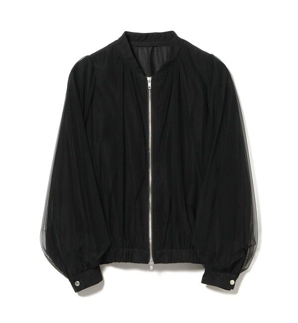 Ray BEAMS 「チュール ギャザー シアー ブルゾン」|ブルゾン・スタジャン|