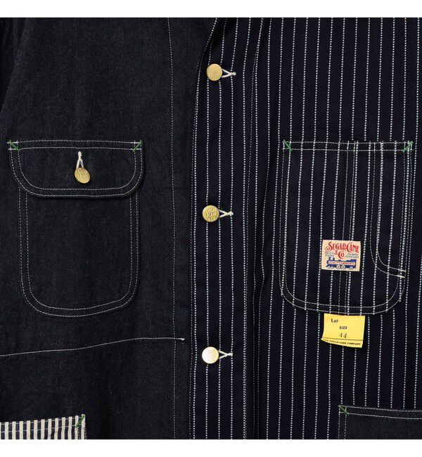 BEAMS「【別注】SUGAR CANE / クレイジー ワークコート」|ブルゾン・スタジャン|