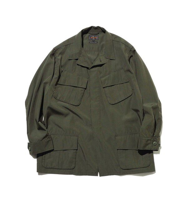 BEAMS PLUS「MIL Fatigue Jacket TW Rip stop」|ブルゾン・スタジャン|OLIVE