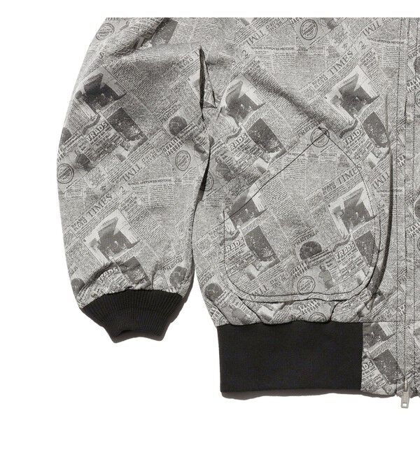 BEAMS PLUS「Sports Blouson Newspaper Jacquard」|ブルゾン・スタジャン|