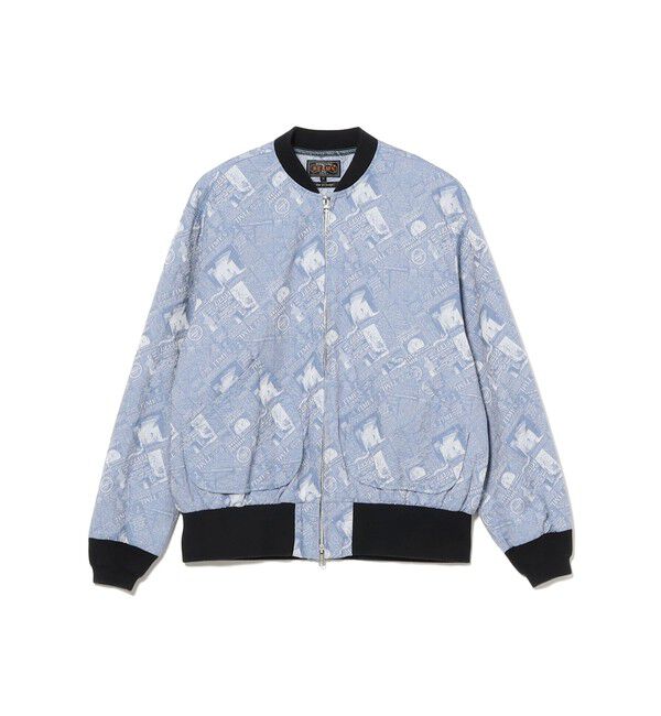 BEAMS PLUS「Sports Blouson Newspaper Jacquard」|ブルゾン・スタジャン|