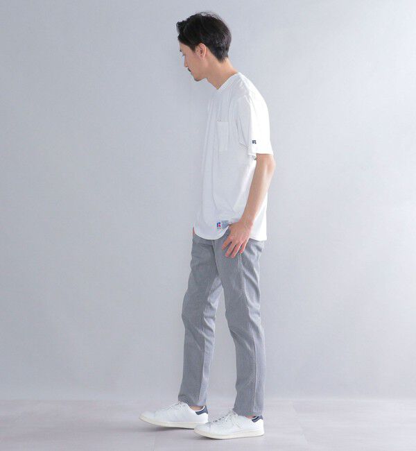 SHIPS「SHIPS:〈抗菌加工〉japan quality カラー テーパード スリム チノパンツ」|チノ|