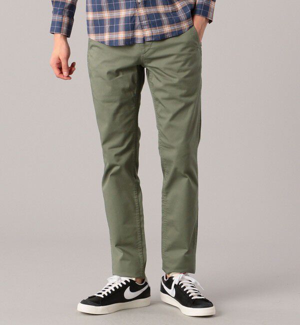 SHIPS「SHIPS:〈抗菌加工〉japan quality カラー テーパード スリム チノパンツ」|チノ|