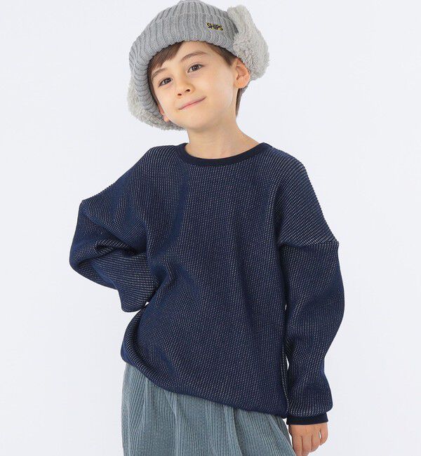 SHIPS KIDS「SHIPS KIDS:フェイクファー フラップ ワッチ」|ニット帽|