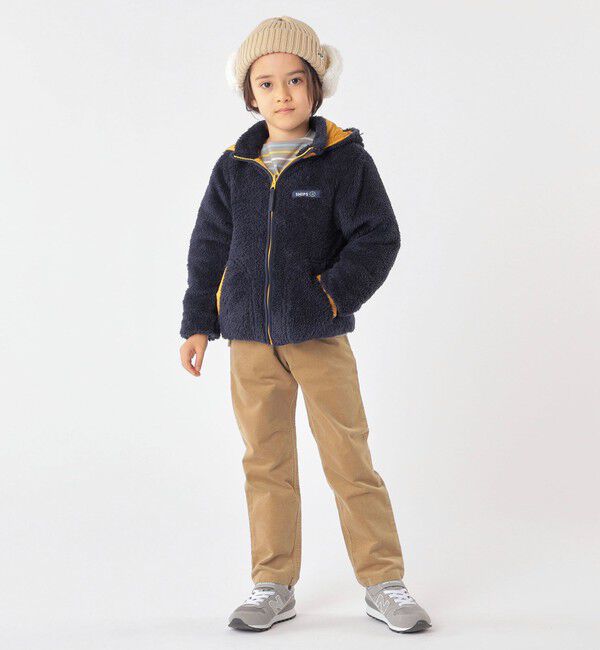 SHIPS KIDS「SHIPS KIDS:フェイクファー フラップ ワッチ」|ニット帽|