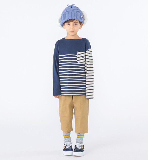 SHIPS KIDS「SHIPS KIDS:フェイクファー フラップ ワッチ」|ニット帽|