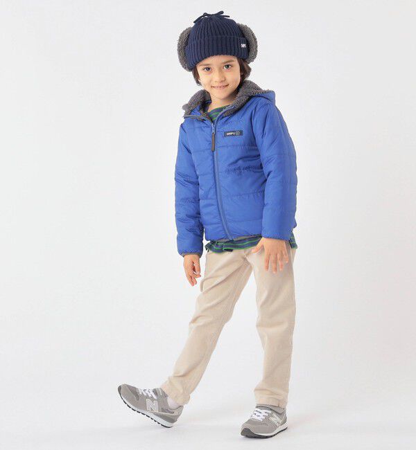 SHIPS KIDS「SHIPS KIDS:フェイクファー フラップ ワッチ」|ニット帽|