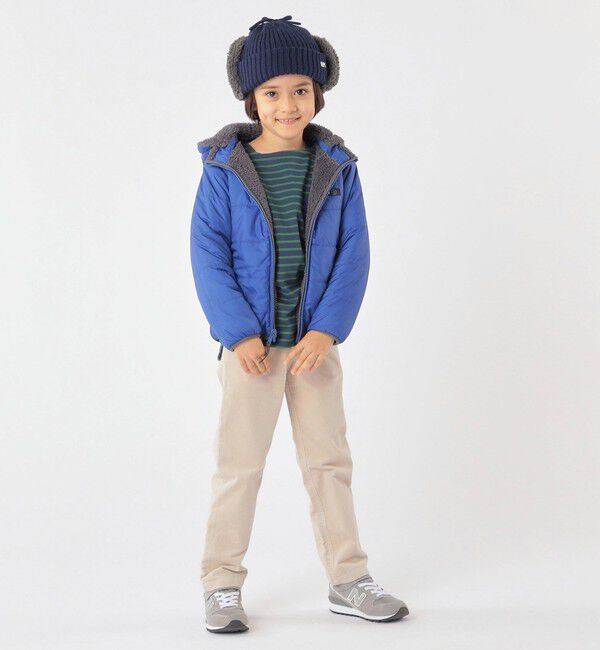 SHIPS KIDS「SHIPS KIDS:フェイクファー フラップ ワッチ」|ニット帽|