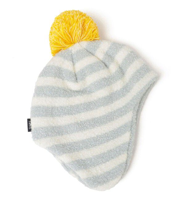 SHIPS KIDS「SHIPS KIDS:ベビー ふわもこ ボーダー ニットキャップ」|ニット帽|