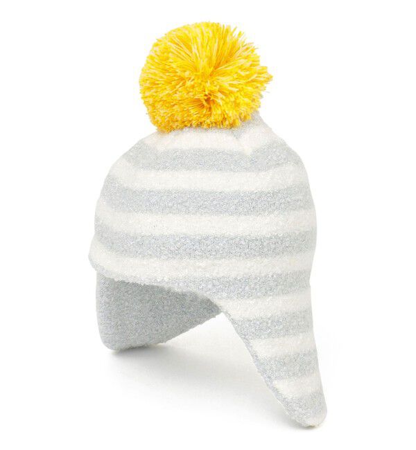 SHIPS KIDS「SHIPS KIDS:ベビー ふわもこ ボーダー ニットキャップ」|ニット帽|