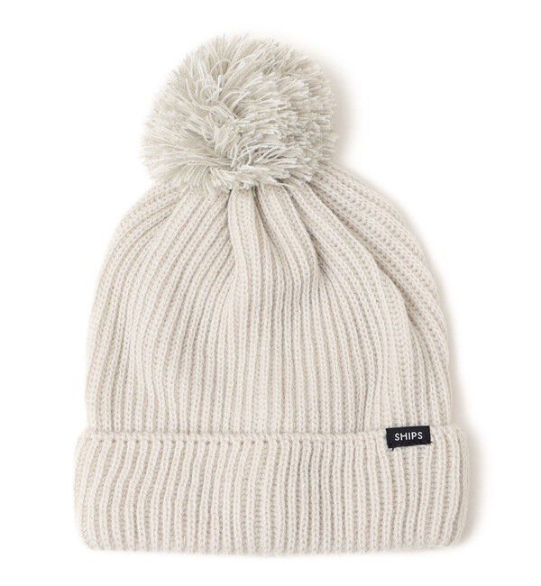 SHIPS KIDS「SHIPS KIDS:ポンポン ニット ワッチ」|ニット帽|