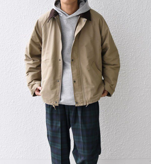 SHIPS any「【SHIPS any 別注】Bollington: ショート ハンティングジャケット 25SS◇」|ブルゾン・スタジャン|ベージュ