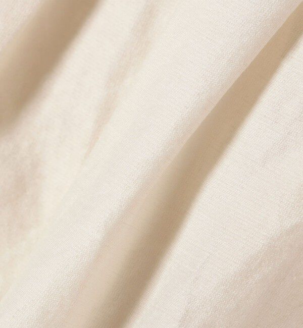 SHIPS for women「〈手洗い可能〉リネン混 シアー ギャザー ブルゾン」|ブルゾン・スタジャン|