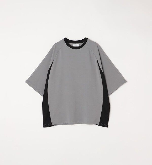 SHIPS any「SHIPS any:〈洗濯機可能〉リブ パネル スポーティー ジャージー Tシャツ◇」|Tシャツ・カットソー|