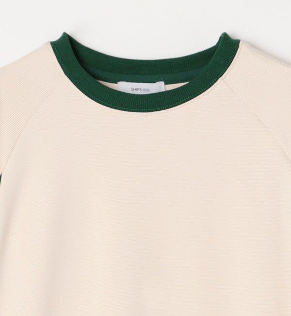 SHIPS any「SHIPS any:〈洗濯機可能〉リブ パネル スポーティー ジャージー Tシャツ◇」|Tシャツ・カットソー|