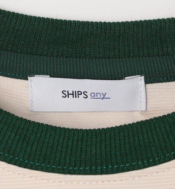 SHIPS any「SHIPS any:〈洗濯機可能〉リブ パネル スポーティー ジャージー Tシャツ◇」|Tシャツ・カットソー|
